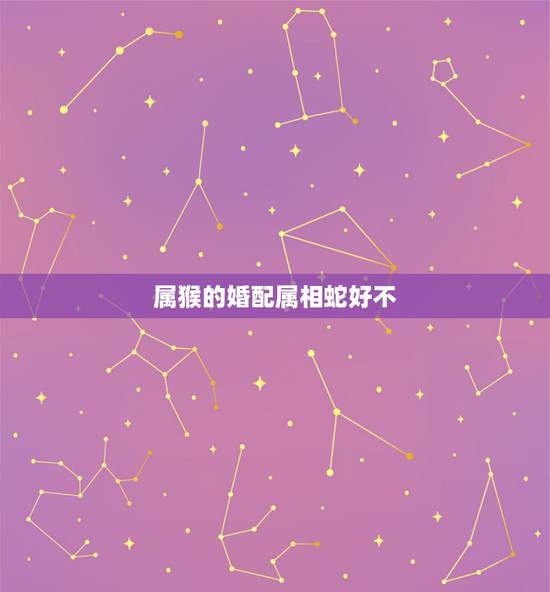 属猴的婚配属相蛇好不,属相婚配:男属蛇和女属猴相配吗? 属猴的婚配属相蛇好不,属相婚配:男属蛇和女属猴相配吗?