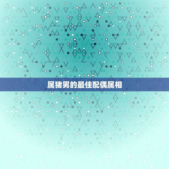 属猪男的最佳配偶属相 属猪人最全婚配表 属猪男的最佳配偶属相 属猪人最全婚配表