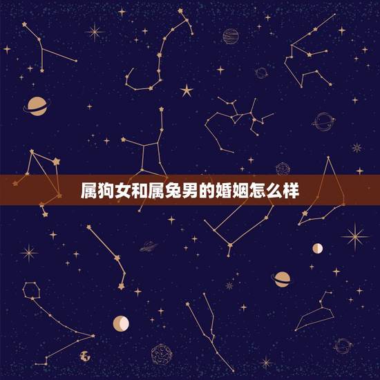 属狗女和属兔男的婚姻怎么样，女狗男虎的婚姻命运