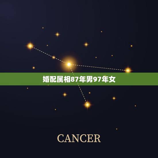 婚配属相87年男97年女,1987年出生的婚配什么属相最佳 婚配属相87年男97年女,1987年出生的婚配什么属相最佳