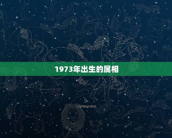 1973年出生的属相，1973年出生；是属什么的？