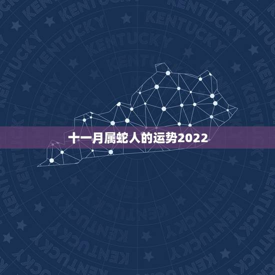 十一月属蛇人的运势2022，属蛇2022 运势及运程详解