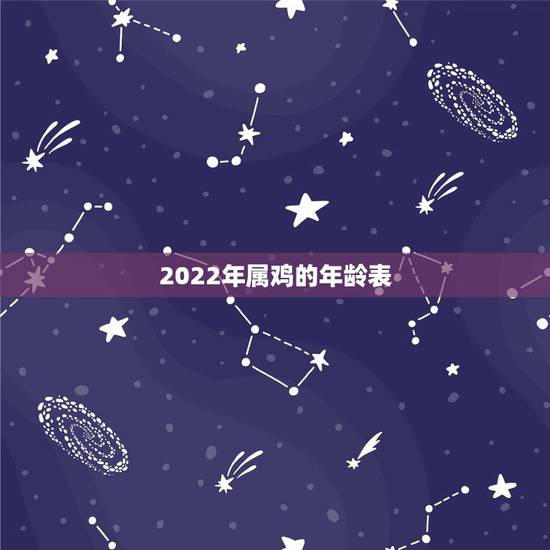 2022年属鸡的年龄表,81年属鸡的十年大运 2022年属鸡的年龄表,81年属鸡的十年大运