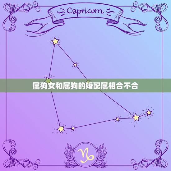 属狗女和属狗的婚配属相合不合，属狗女婚姻和什么属相配