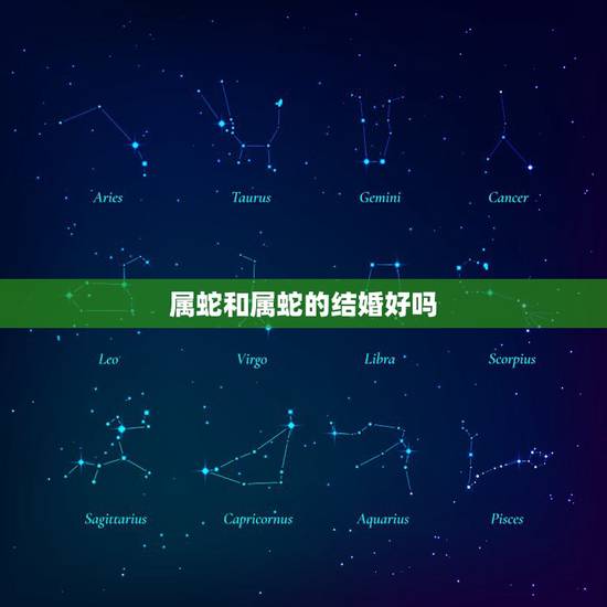 属蛇和属蛇的结婚好吗，属兔和属蛇的婚配好不好