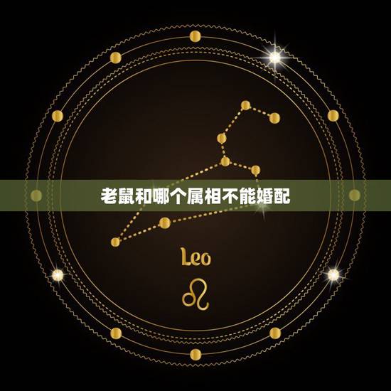 老鼠和哪个属相不能婚配，与属鼠相配的属相有哪些？