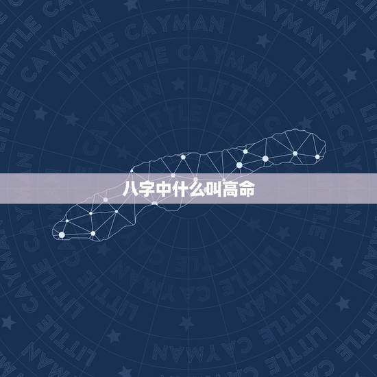 八字中什么叫高命,什么的生辰八字才叫好命 八字中什么叫高命,什么的生辰八字才叫好命