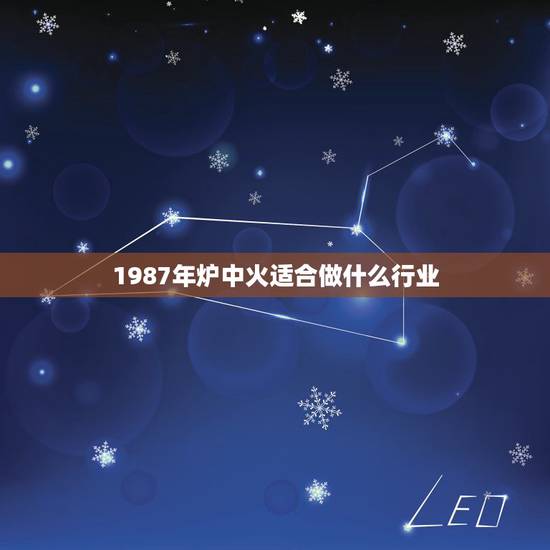 1987年炉中火适合做什么行业,想请大师们指点迷津,本人女,1986年 1987年炉中火适合做什么行业,想请大师们指点迷津,本人女,1986年