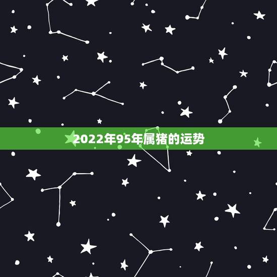 2022年95年属猪的运势,我是1995年出生的属猪的 今年的运气怎么 2022年95年属猪的运势,我是1995年出生的属猪的 今年的运气怎么