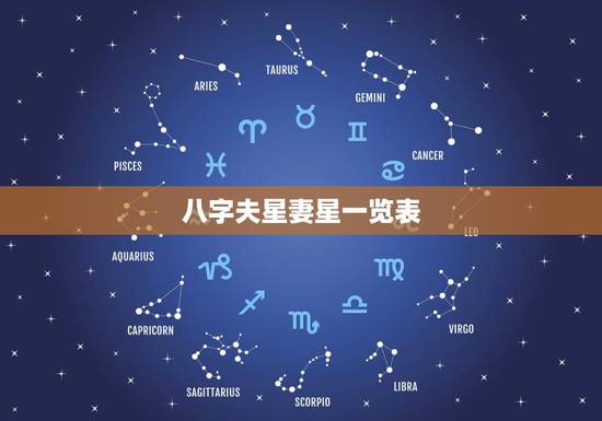 八字夫星妻星一览表，八字里夫妻星怎么看？我的哪个是夫妻星？ 日支是配偶