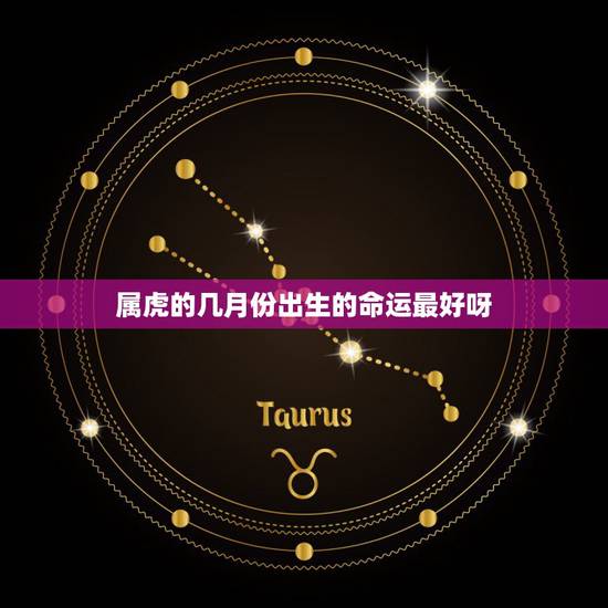 属虎的几月份出生的命运最好呀 二月属虎的命运和财运
