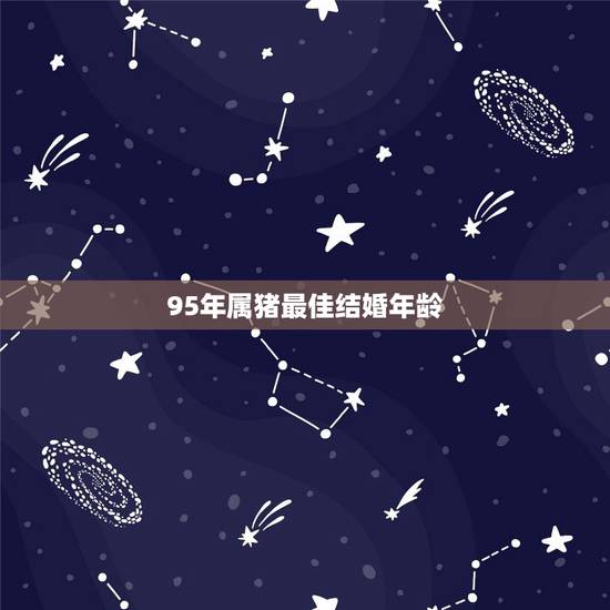 95年属猪最佳结婚年龄,95年属猪的最佳结婚年龄 95年属猪最佳结婚年龄,95年属猪的最佳结婚年龄