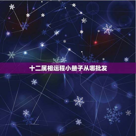 十二属相运程小册子从哪批发，网上的生肖运势是骗人的吗