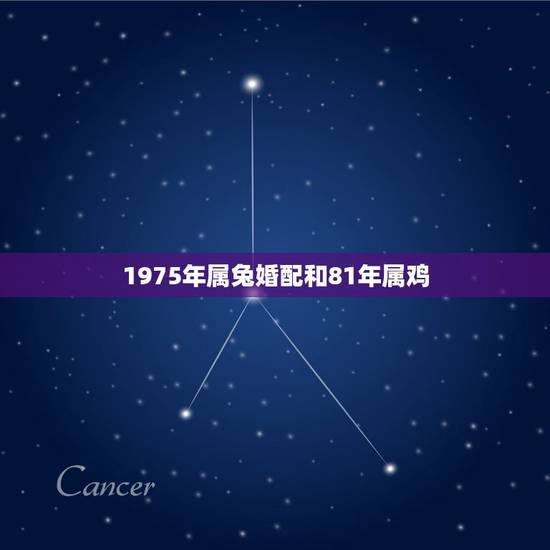 1975年属兔婚配和81年属鸡,1975年属兔男和1981属鸡女相配吗 1975年属兔婚配和81年属鸡,1975年属兔男和1981属鸡女相配吗