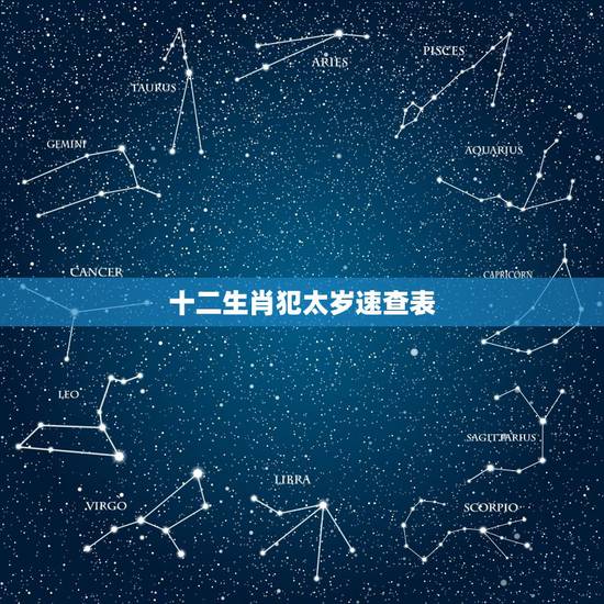 十二生肖犯太岁速查表,12生肖犯太岁口诀 十二生肖犯太岁速查表,12生肖犯太岁口诀