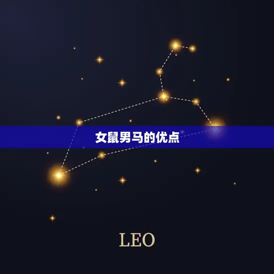 女鼠男马的优点 女鼠男马的优点