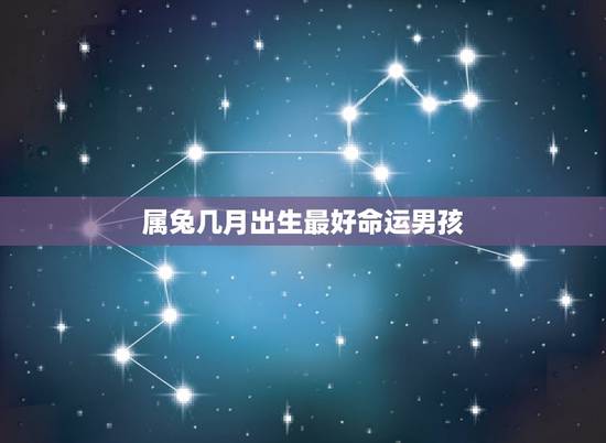 属兔几月出生最好命运男孩,2011年属兔的男孩几月出生好? 属兔几月出生最好命运男孩,2011年属兔的男孩几月出生好?