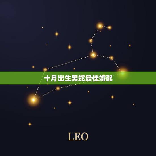 十月出生男蛇最佳婚配，属蛇最佳婚配