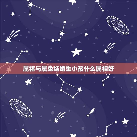 属猪与属兔结婚生小孩什么属相好，属猪和属兔可以生什么属相的孩子