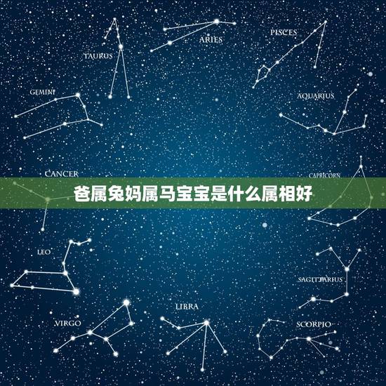 爸属兔妈属马宝宝是什么属相好，爸爸属兔妈妈属马生个属什么的宝宝好？