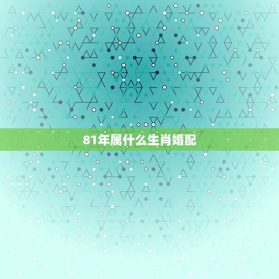 81年属什么生肖婚配，十二生肖更佳婚配表