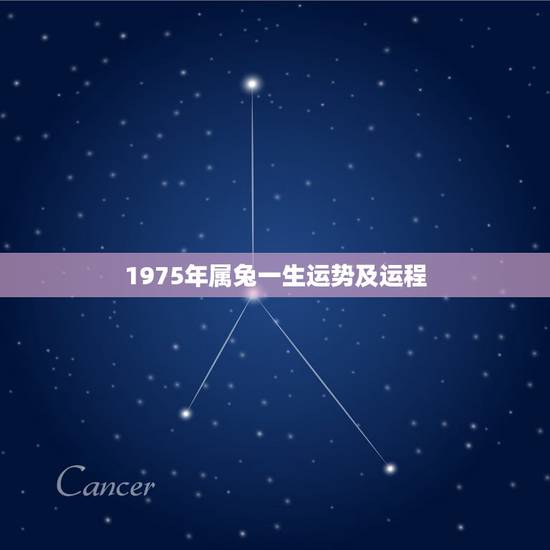 1975年属兔一生运势及运程，属兔75年兔的运程