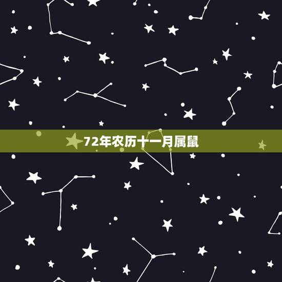 72年农历十一月属鼠，72年属鼠49和50岁命运