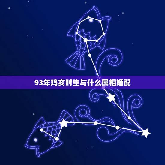 93年鸡亥时生与什么属相婚配，属鸡亥时出生的婚配1993年的鸡与哪种属