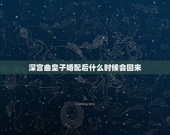 深宫曲皇子婚配后什么时候会回来,深宫曲皇子器重怎么提高 深宫曲皇子婚配后什么时候会回来,深宫曲皇子器重怎么提高