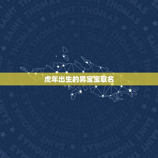 虎年出生的男宝宝取名 2022年属虎宝宝取名
