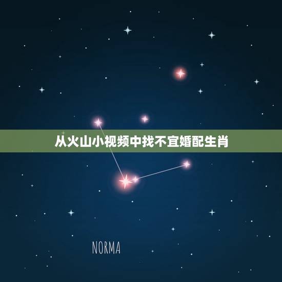 从火山小视频中找不宜婚配生肖，火山小视频的宣传报上那女的叫啥。