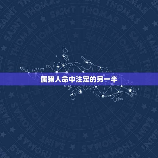 属猪人命中注定的另一半，每个人都有命中注定的另一半 是这样吗？