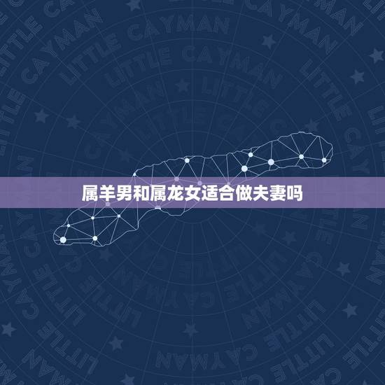 属羊男和属龙女适合做夫妻吗，79年羊男88年龙女婚姻状况