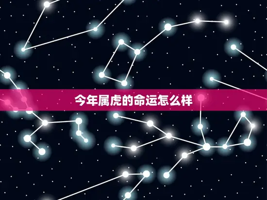 今年属虎的命运怎么样 今年属虎的命运怎么样
