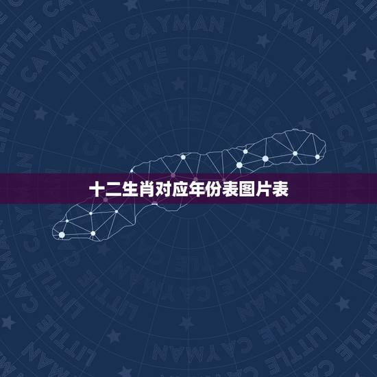 十二生肖对应年份表图片表，十二生肖年龄对照表