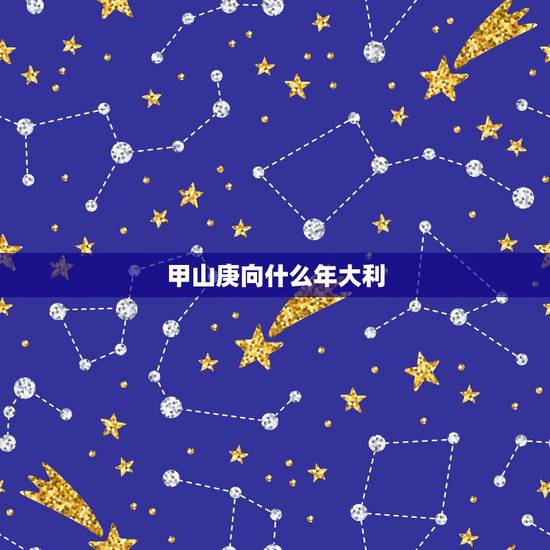 甲山庚向什么年大利,甲山庚向兼寅申三分 甲山庚向什么年大利,甲山庚向兼寅申三分