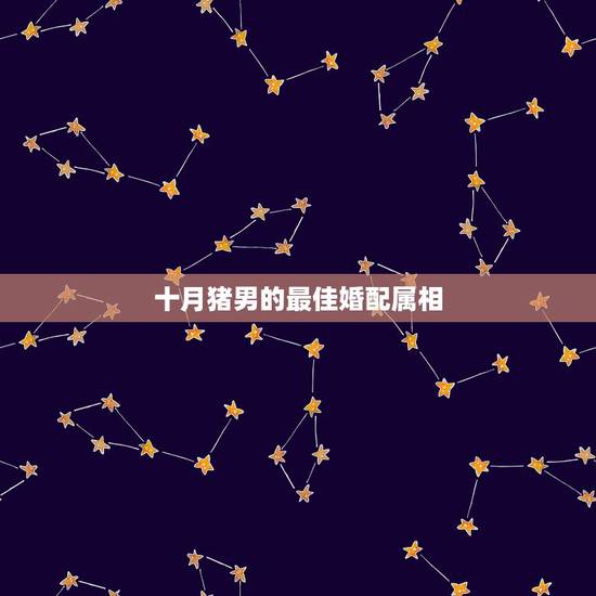 十月猪男的最佳婚配属相，属相婚配表之属猪的和什么属相最配