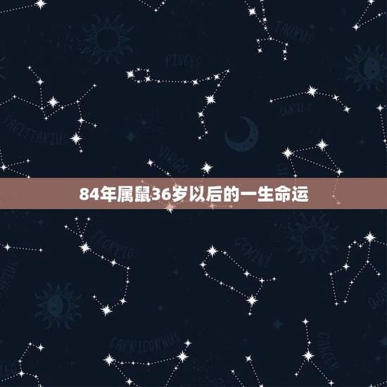 84年属鼠36岁以后的一生命运,1984鼠2022 年每月运程 84年属鼠36岁以后的一生命运,1984鼠2022 年每月运程