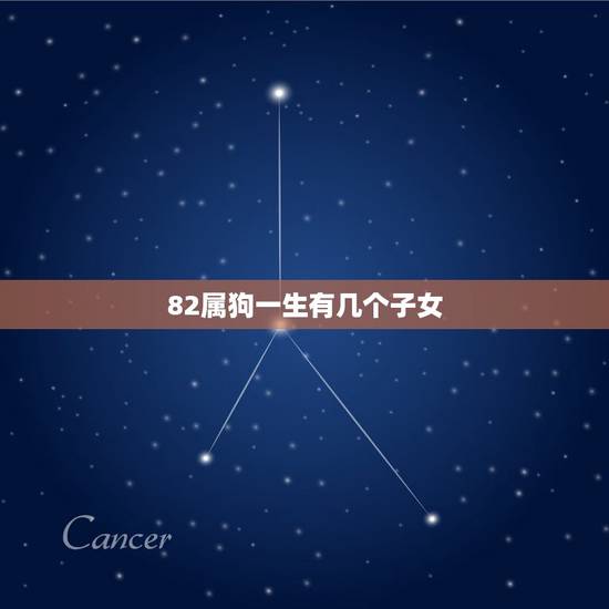 82属狗一生有几个子女，怎么看一生有几个子女