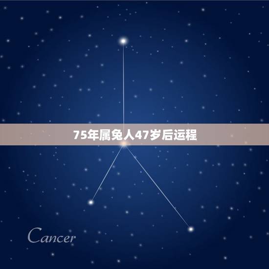75年属兔人47岁后运程 生肖兔2022年运势及运程 75年属兔人47岁后运程 生肖兔2022年运势及运程