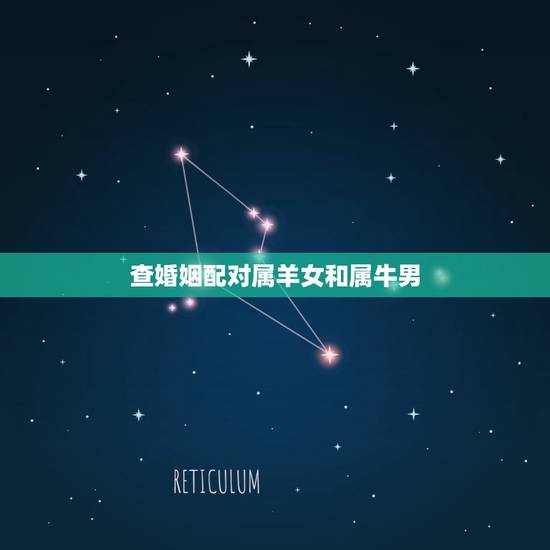 查婚姻配对属羊女和属牛男，属羊男与属牛女 婚姻