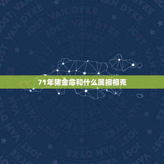 71年猪金命和什么属相相克,属相相克如何化解 71年猪金命和什么属相相克,属相相克如何化解