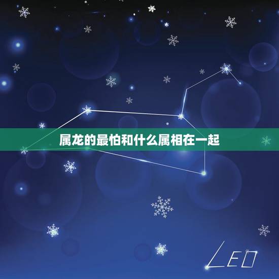 属龙的最怕和什么属相在一起，属龙人和什么属相不合