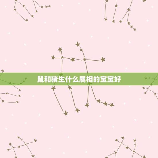 鼠和猪生什么属相的宝宝好,妈妈属猪,爸爸属鼠,生什么生肖的宝宝好 鼠和猪生什么属相的宝宝好,妈妈属猪,爸爸属鼠,生什么生肖的宝宝好