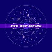 43岁有一劫属马78渡过后命运 属马43岁要注意什么