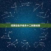 戊寅日生于各月十二时辰论命，戊寅时柱论命