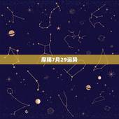 摩羯7月29运势，女28岁的摩羯座14年7月的运势