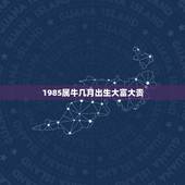 1985属牛几月出生大富大贵 1985年属牛命运