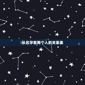 从名字看两个人的关系表，名字笔画测两人关系，是友谊。不是爱情