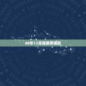 68年12月属猴男婚配，1968年猴男和1968年猴女结婚合不合适